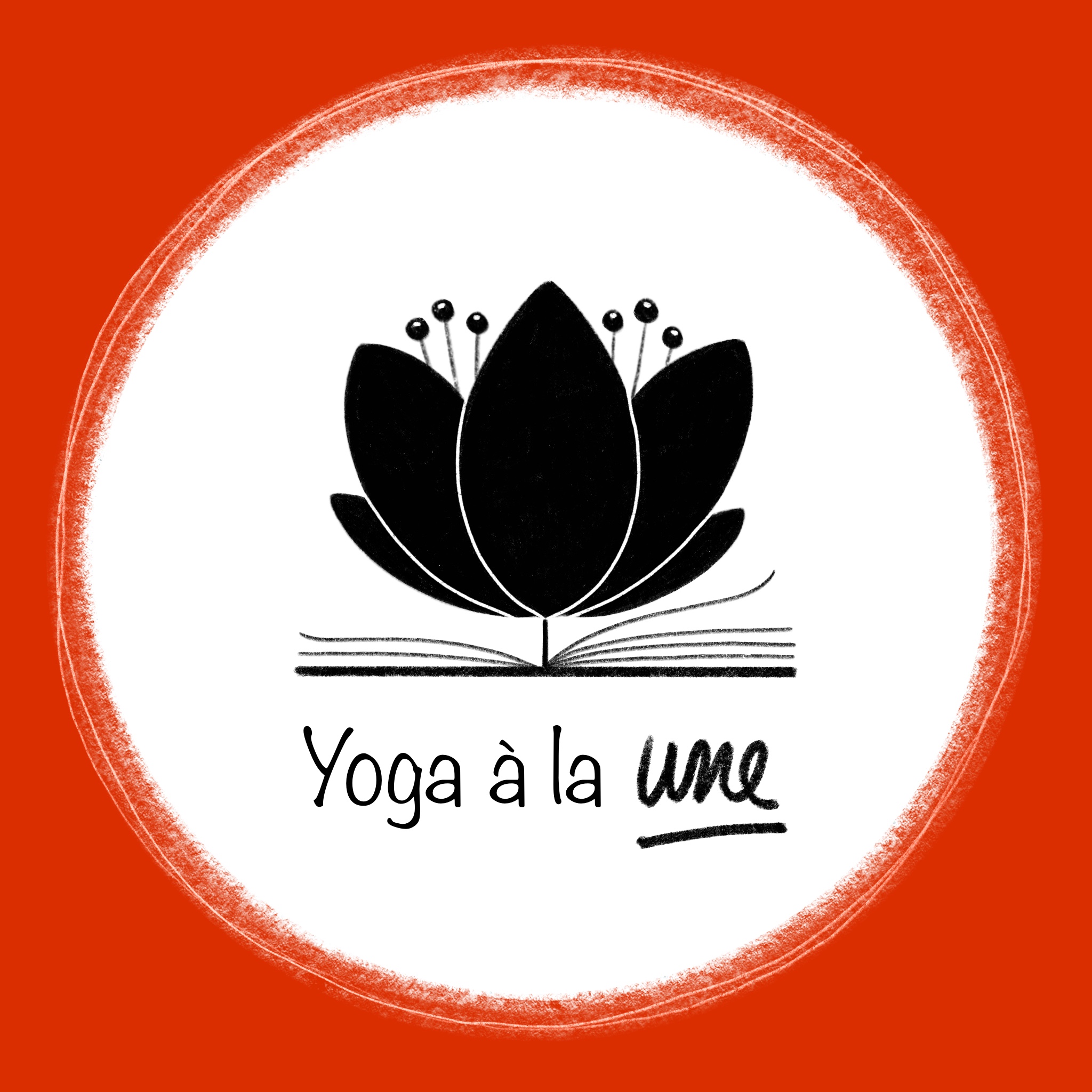 Illustration pour le logo du podcast Yoga à la Une - décembre 2020